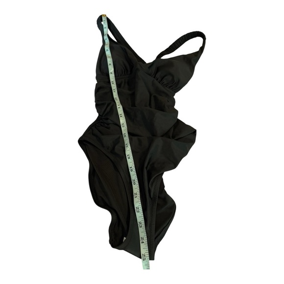 J.Crew Scrunchie-Criss Cross Strap Plunge  Onepiece Swimsuit in size 0 NEW BM430 - Picture 6 of 15